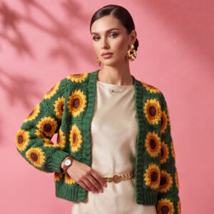 Fleur sunflower Cardigan